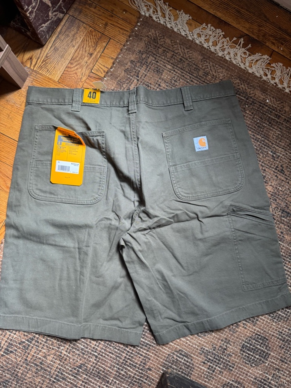 Carhartt Men’s Olive Green Cargo Shorts